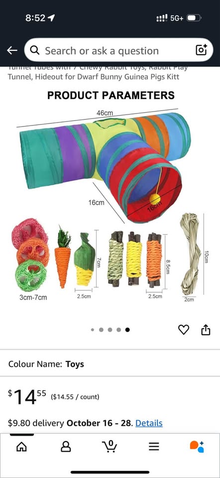 Small pet fun tunnel and chew toys - photo 2