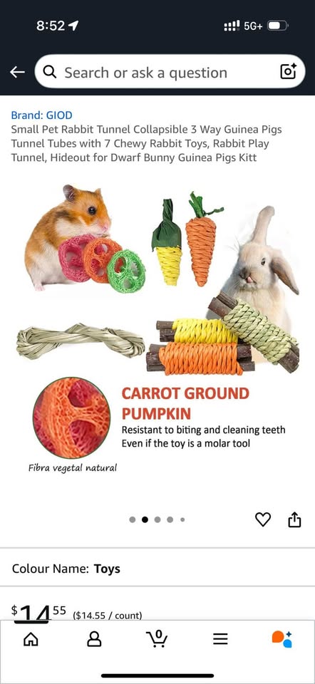 Small pet fun tunnel and chew toys - photo 3