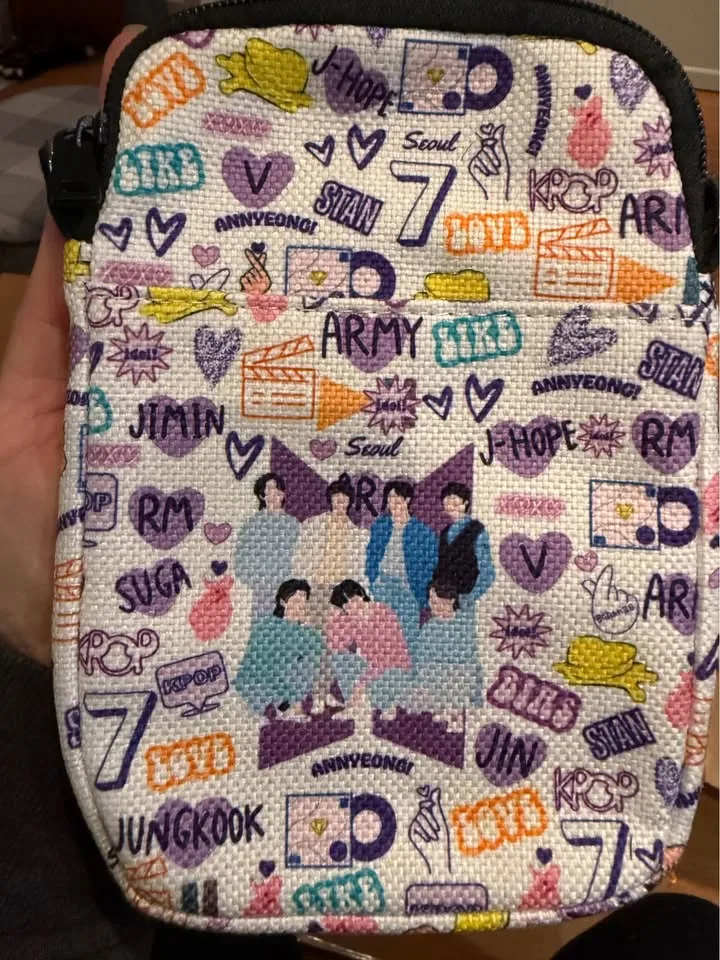 K-pop cartoon member cross body bag image indicator(4)
