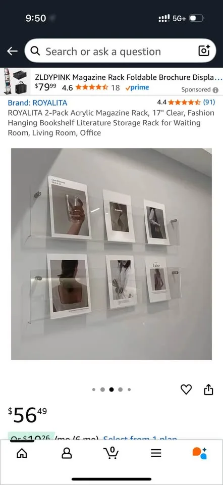 Magazine shelf (2) modern look image indicator(2)