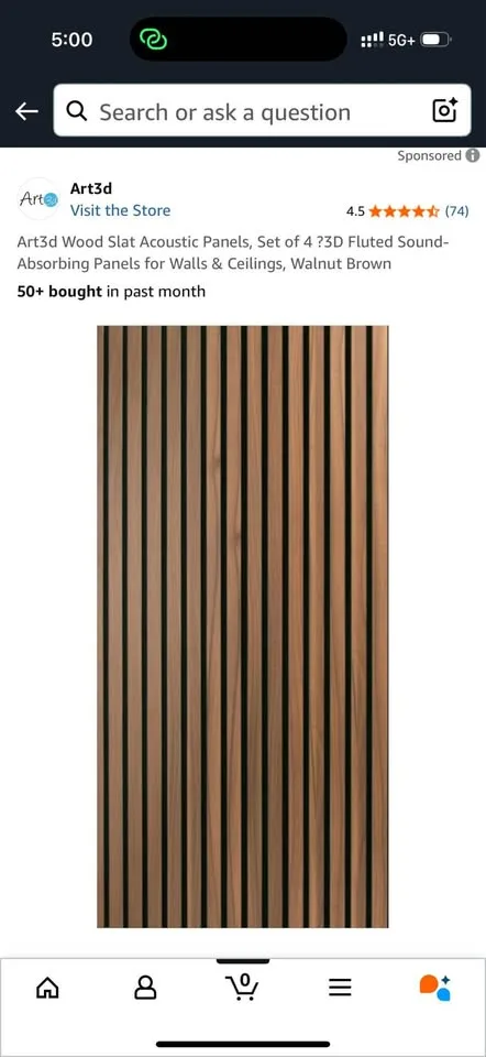 Art3D acoustic tiles - set of two image indicator(2)