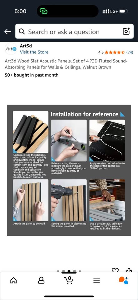 Art3D acoustic tiles - set of two - photo 3