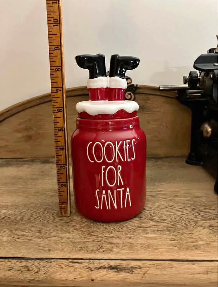 Rae Dunn Cookies for Santa Canister