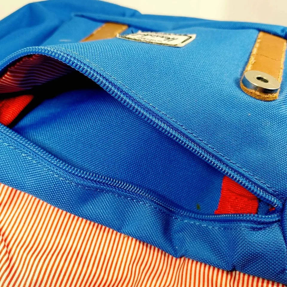 Herschel 23.5L Blue and Leather Backpack image indicator(9)