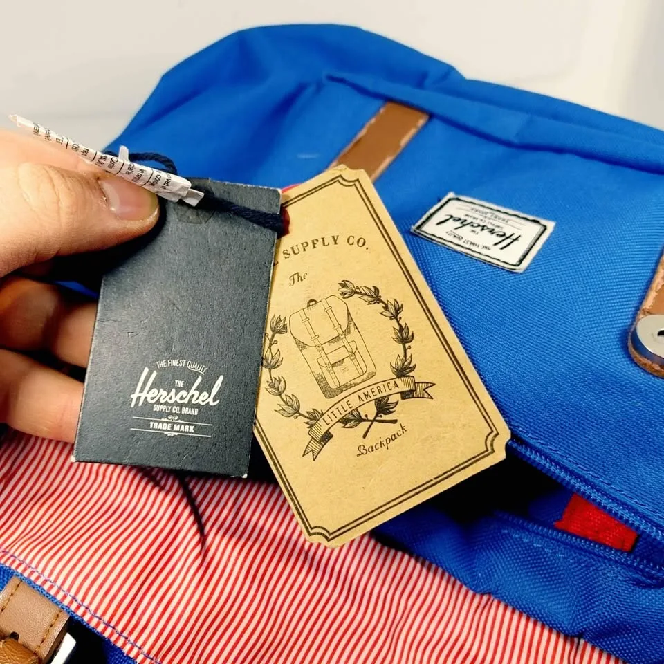 Herschel 23.5L Blue and Leather Backpack image indicator(10)