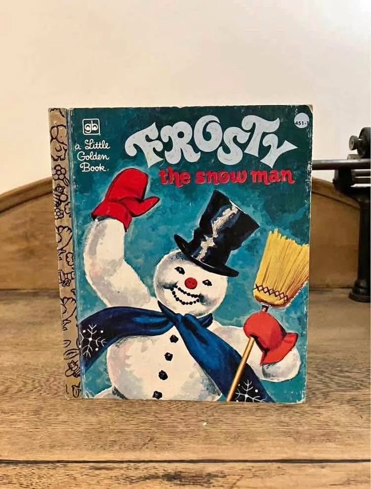 Vintage Frosty the Snowman Little Golden Book 1980