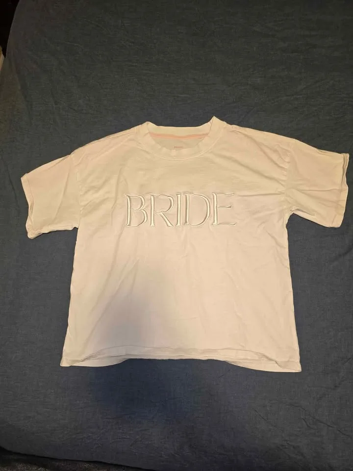 Miss to Mrs White Bride Cotton Shorts & Tee PART 4 image indicator(2)