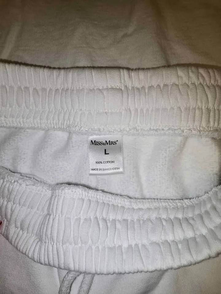 Miss to Mrs White Bride Cotton Shorts & Tee PART 4 image indicator(3)