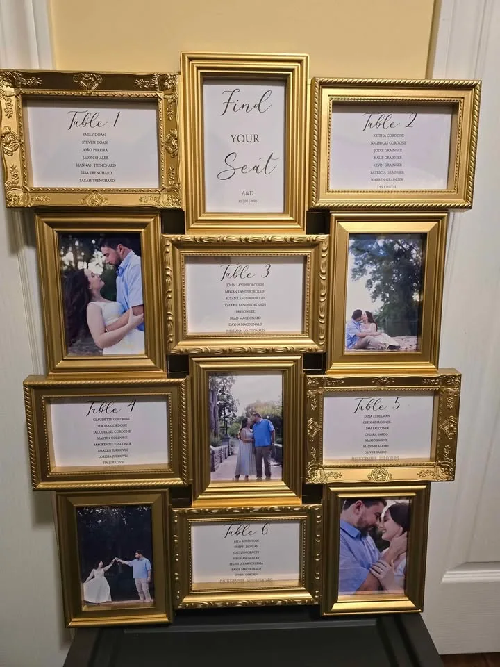 Wedding Items Blue white Gold part 2 see description