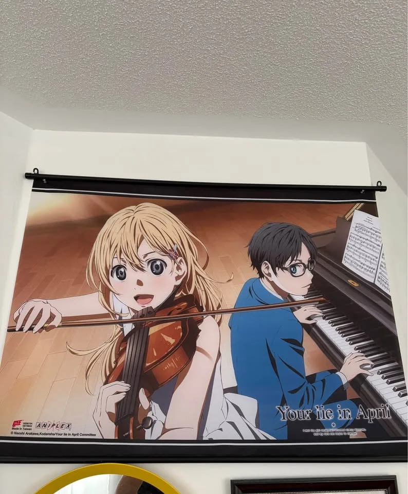 Your Lie in April poster scroll