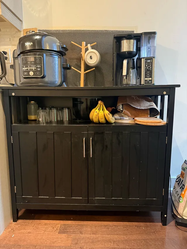 Dark brown multipurpose sideboard cabinet
