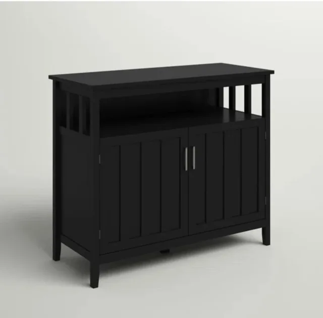 Dark brown multipurpose sideboard cabinet image indicator(3)