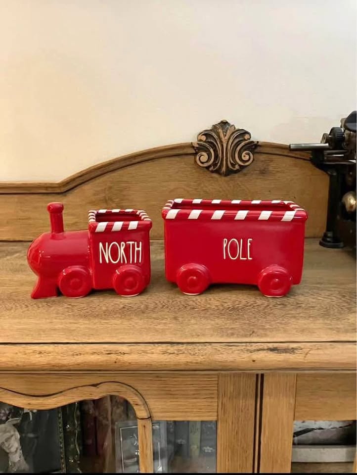 Rae Dunn North Pole Christmas Train