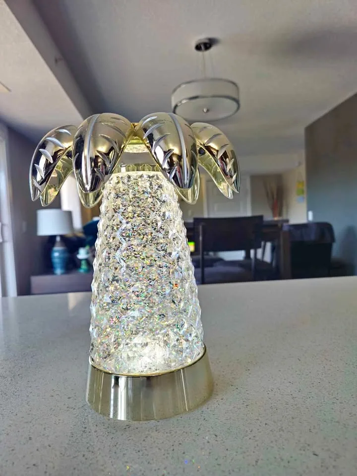 Bath & Body Works Palm Tree Waterglobe Candle Holder