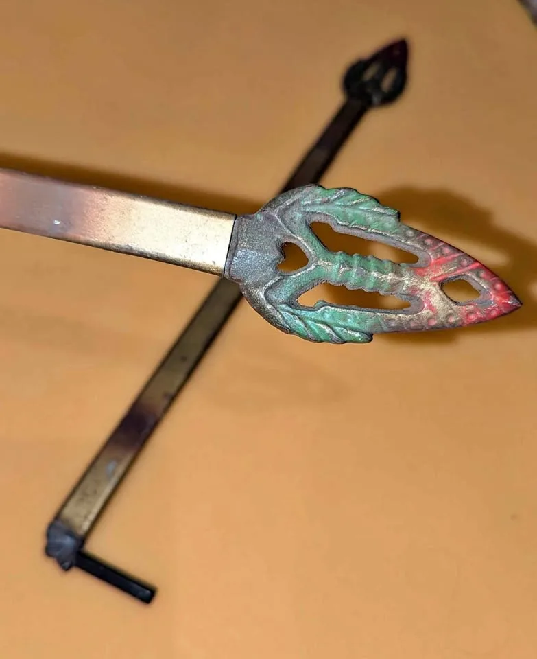 Art Deco Metal Curtain Rods Extendable Pair thumbnail