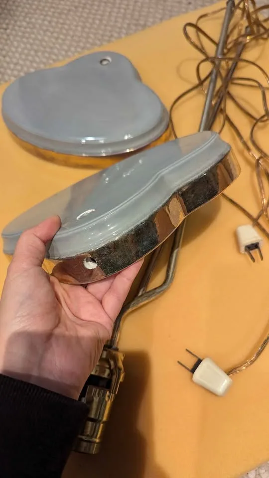 Vintage Ceramic Lamp Bases Signed Linda Coomber image indicator(2)