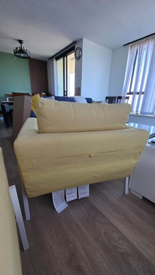 2 Stylish Yellow Armchairs – Great Condition! - photo 5