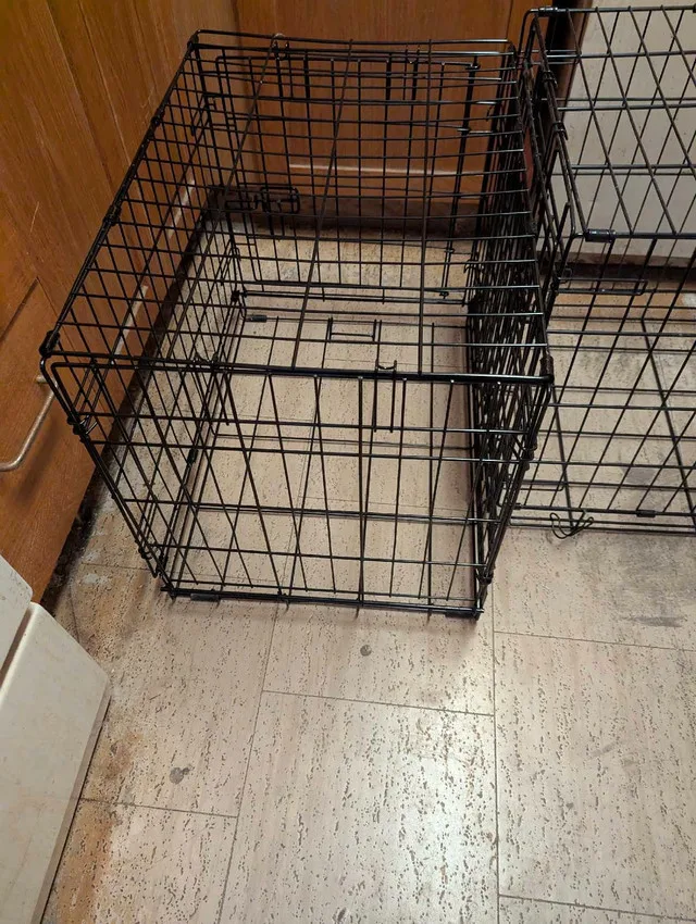 2 collapsible pet crates metal image indicator(6)