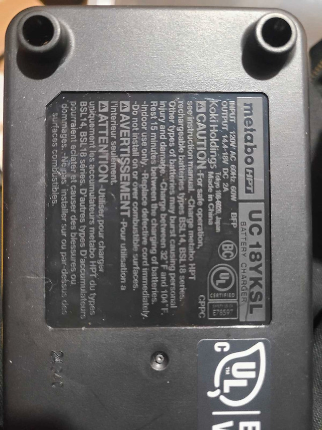 Metabo 14.4-18v battery chargers - photo 2