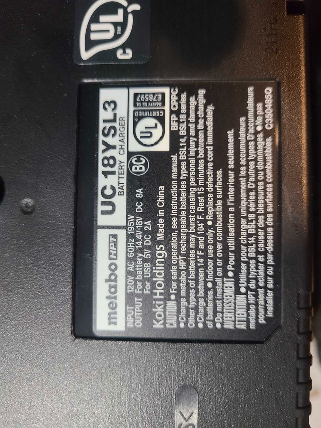 Metabo 36v/ 18v battery chargers - photo 2