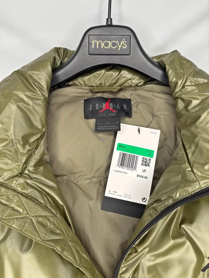 XL Jumpman Jordan Green Down Puffer Vest - NWT thumbnail