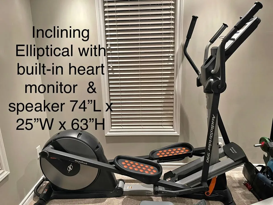 Great condition inclining elliptical trainer