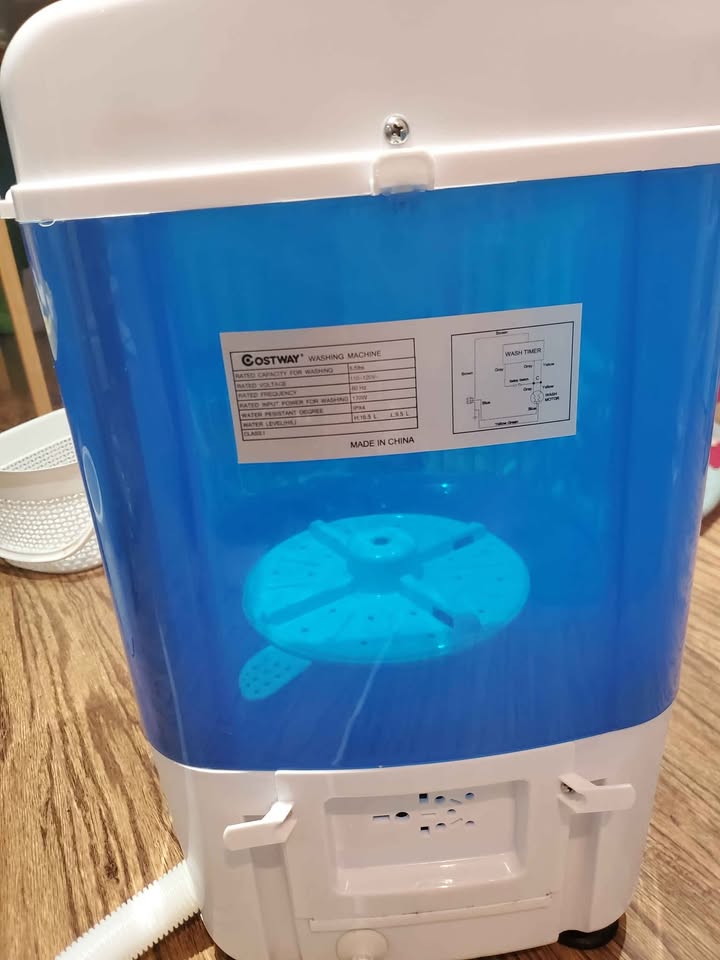 Costway 5.5 lbs Portable Mini Semi Auto Washing - photo 3