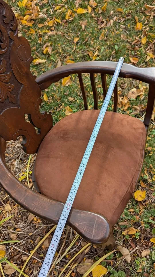 Vintage Carved Wood Accent Chair image indicator(4)