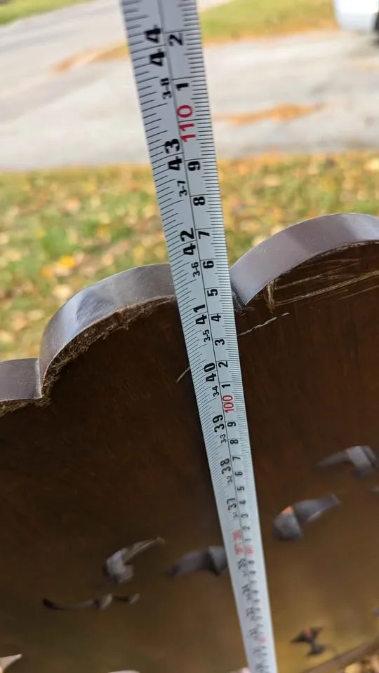 Vintage Carved Wood Accent Chair image indicator(5)