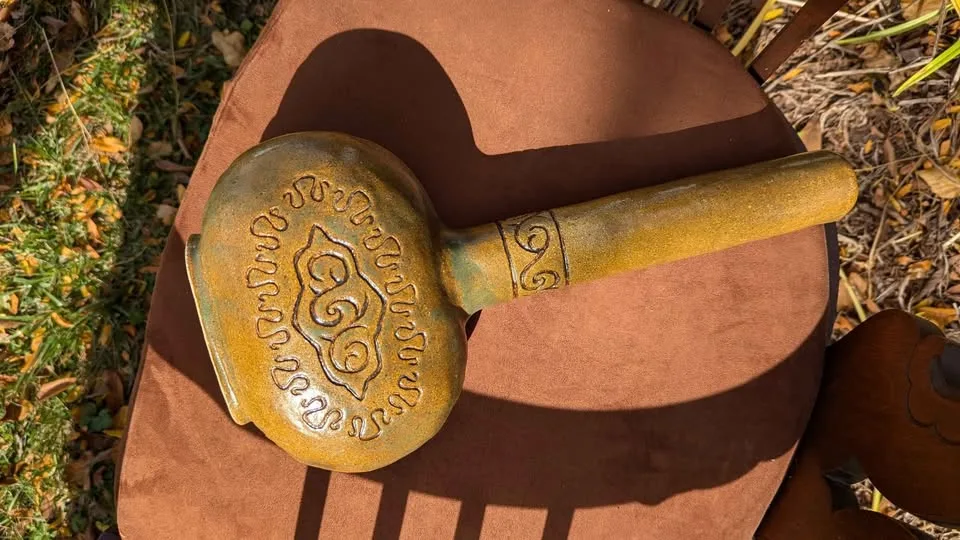 Mid-Century Studio Pottery Vase – 13” Tall image indicator(4)