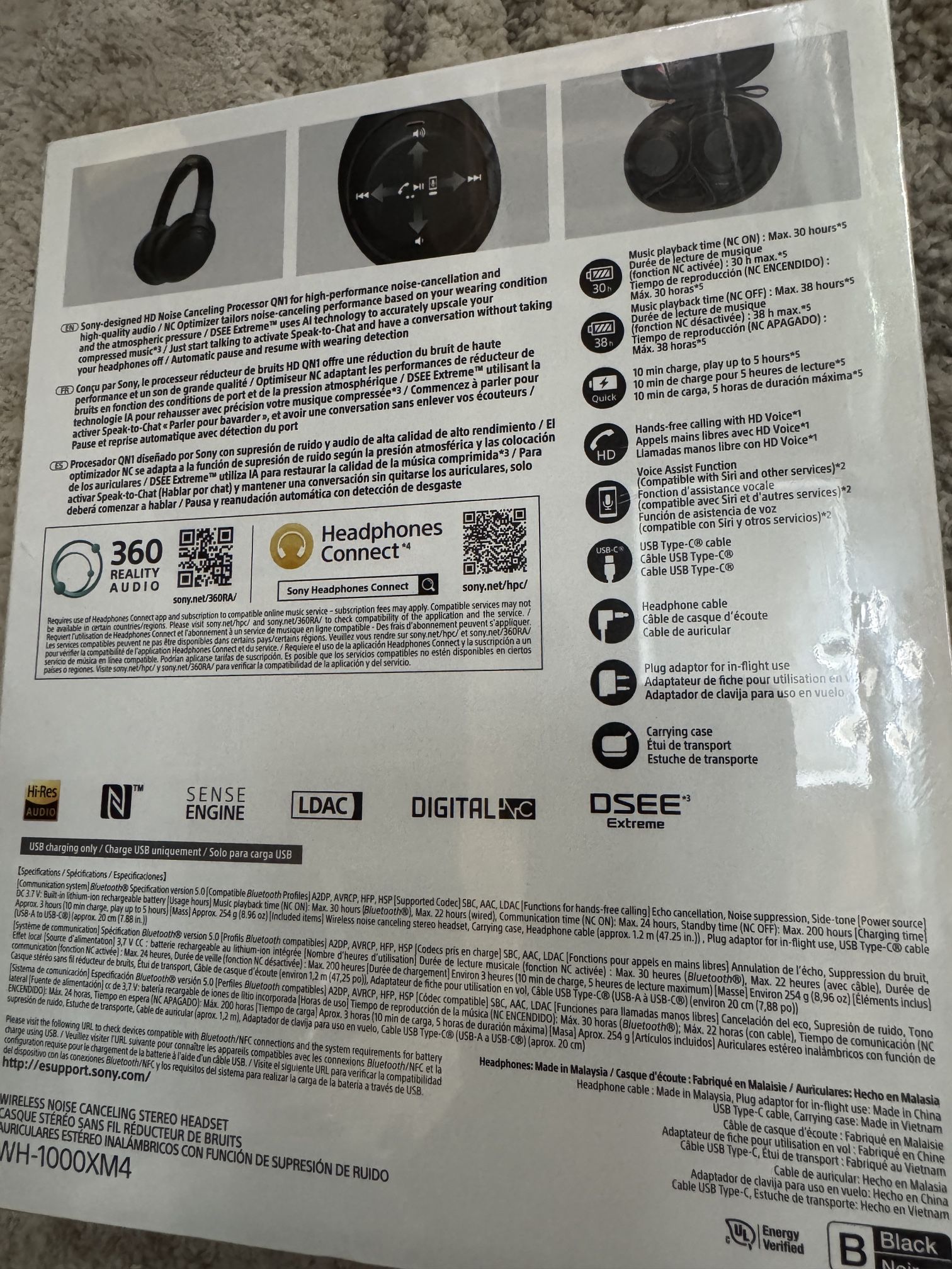 🥕Sony WH-1000XM4 Wireless Noise-Canceling Headphones - photo 2