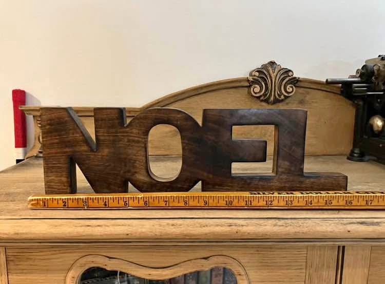 Wooden Christmas Noel Sign / Decor