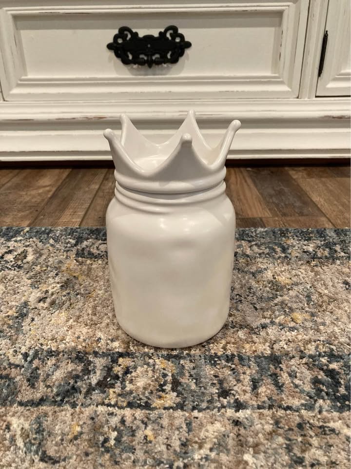Rae Dunn Royal Treats Baby Canister with Crown - photo 2