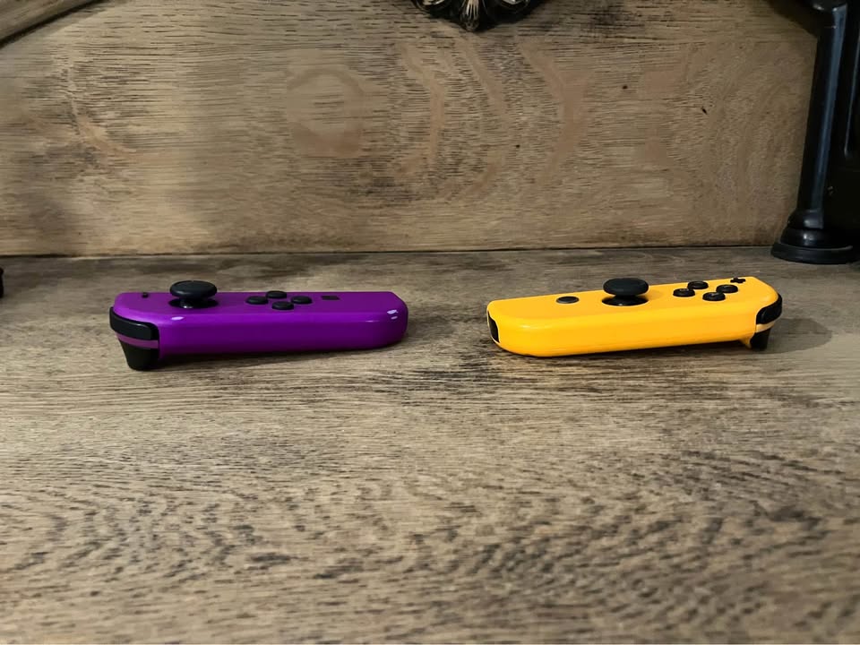 Nintendo Switch Neon Orange and Purple Joy Cons - photo 3