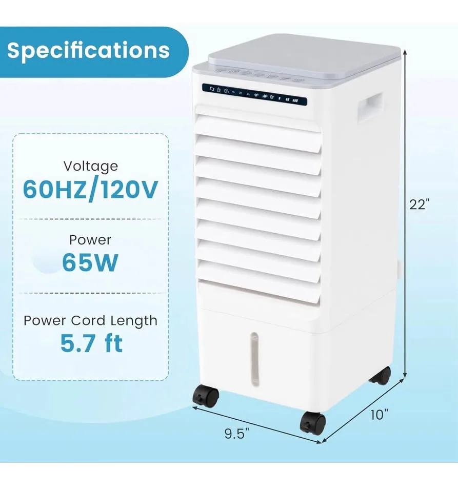 KOTEK 3-In-1 Evaporative Air Cooler with Humidifier image indicator(2)