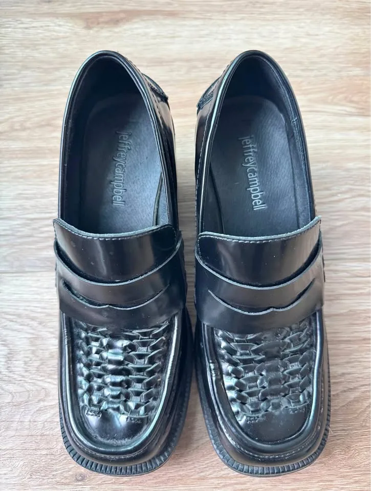 jeffery campbell heeled loafers 6.5 image indicator(3)