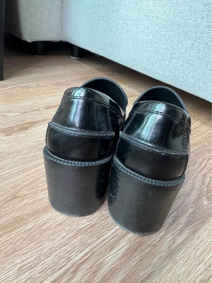 jeffery campbell heeled loafers 6.5 image indicator(4)