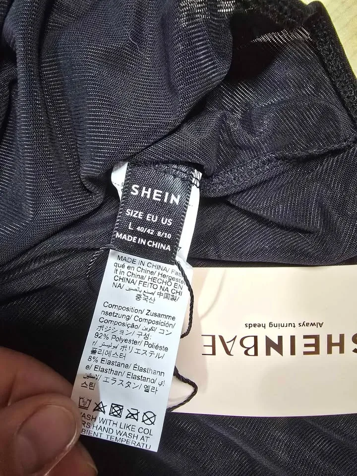 2 Black Bodysuits women's Size Large image indicator(4)