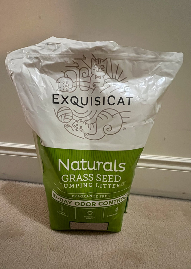 Exquisicat Kitty Litter Grass Seed Clumping Litter