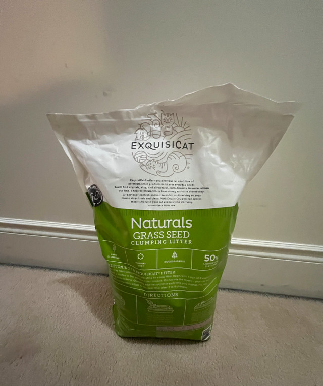 Exquisicat Kitty Litter Grass Seed Clumping Litter - photo 2
