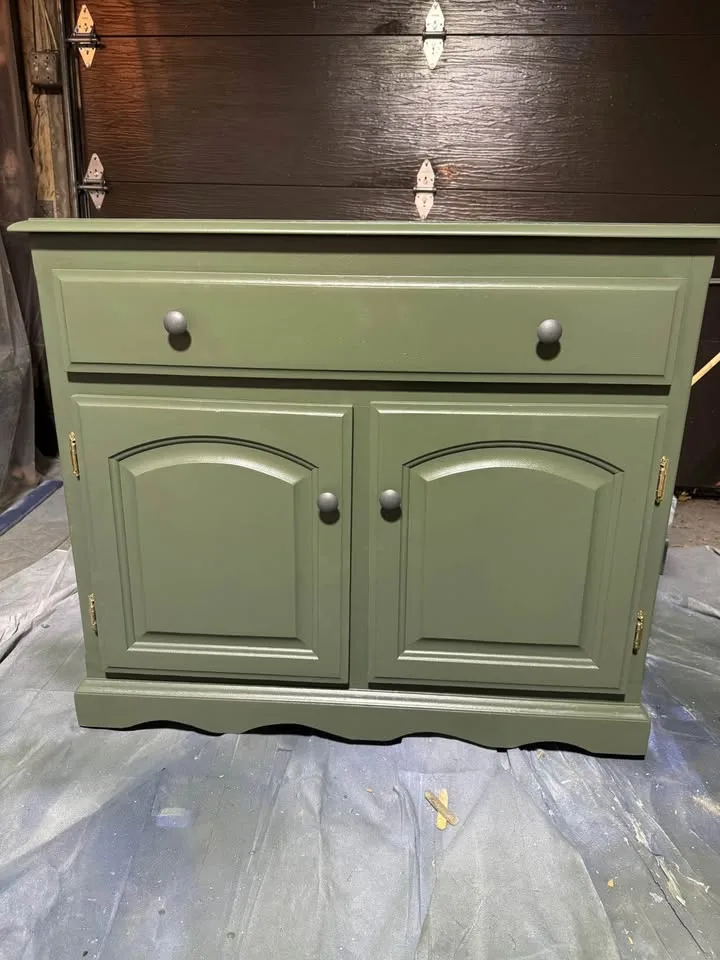 Modern Sage Green Sideboard / Cabinet / Buffet image indicator(2)