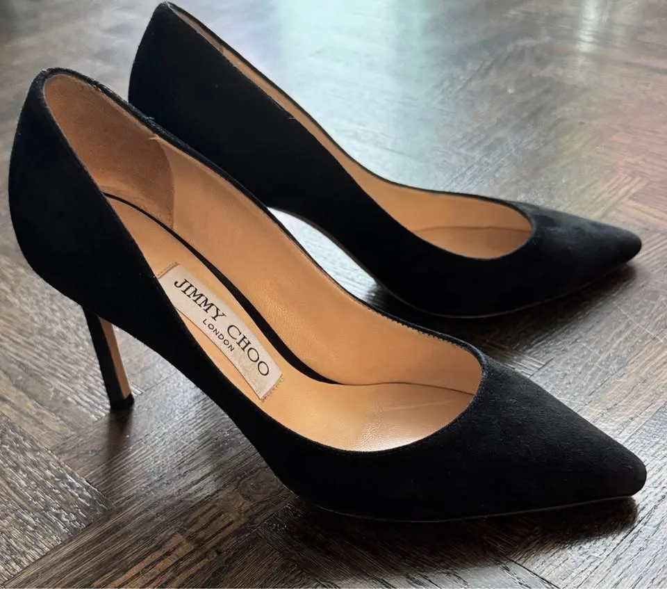 Jimmy Choo Romy Suede Heels - Size 5 image indicator(5)
