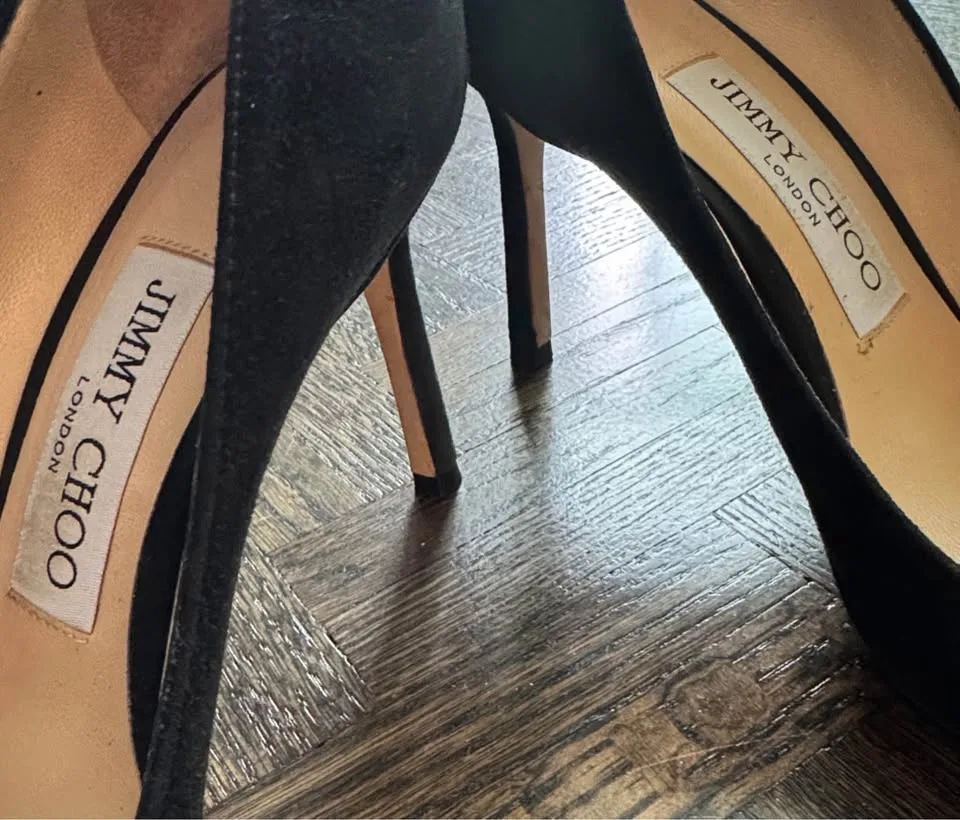 Jimmy Choo Romy Suede Heels - Size 5 image indicator(6)