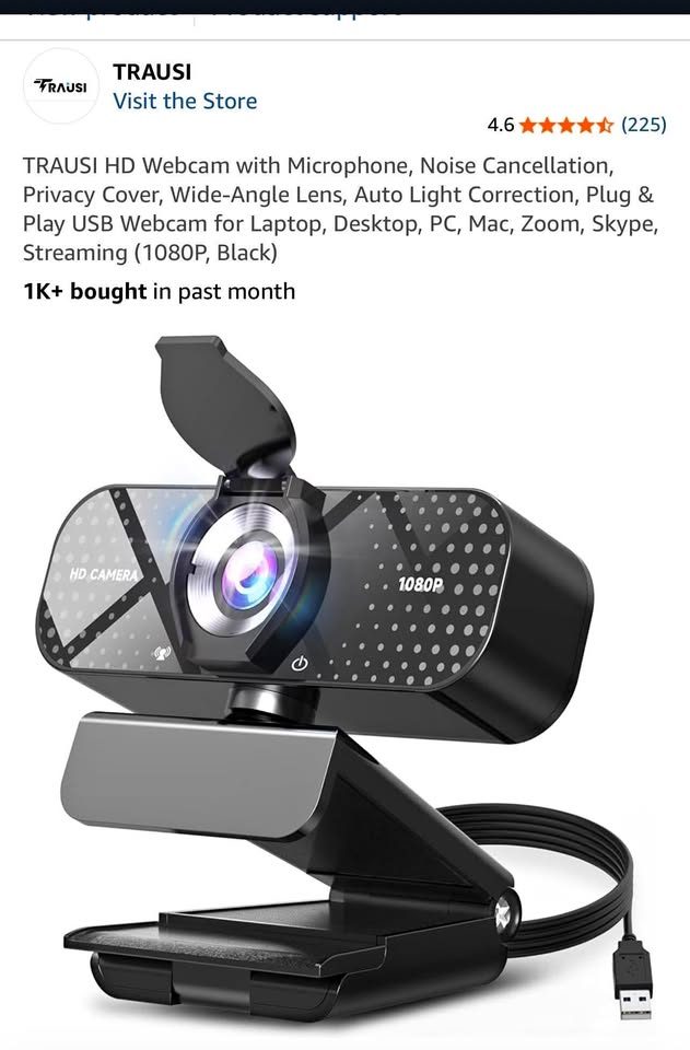 TRAUSI HD Webcam