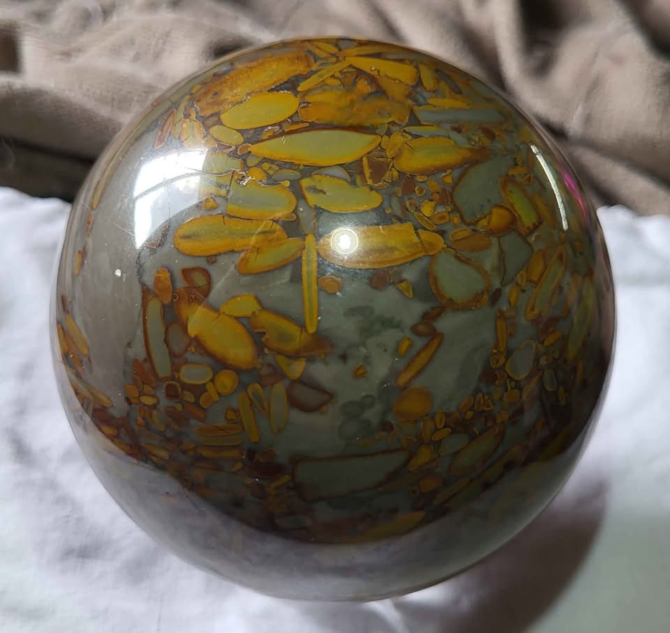 Bamboo Jasper Crystal Sphere - photo 3