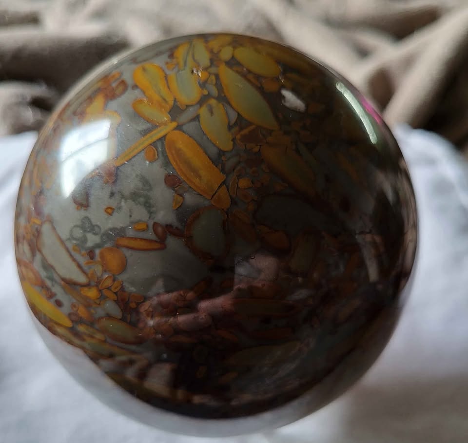 Bamboo Jasper Crystal Sphere - photo 4