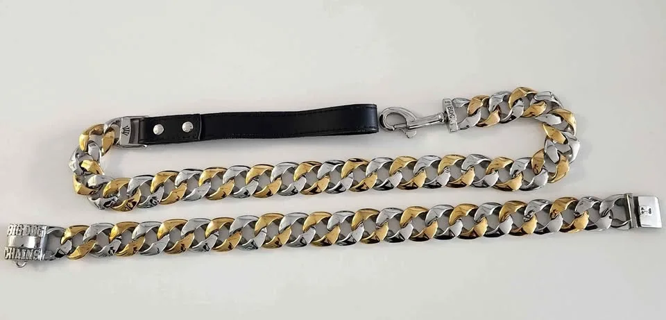 Big Dog Chains collar and leash for sale! image indicator(2)