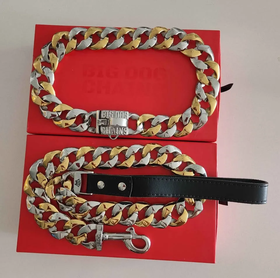 Big Dog Chains collar and leash for sale! image indicator(3)
