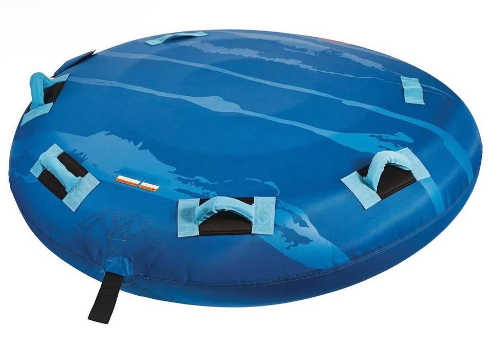 Air-Pump Inflatable Water Boating 2-Rider Towable Tube - photo 2