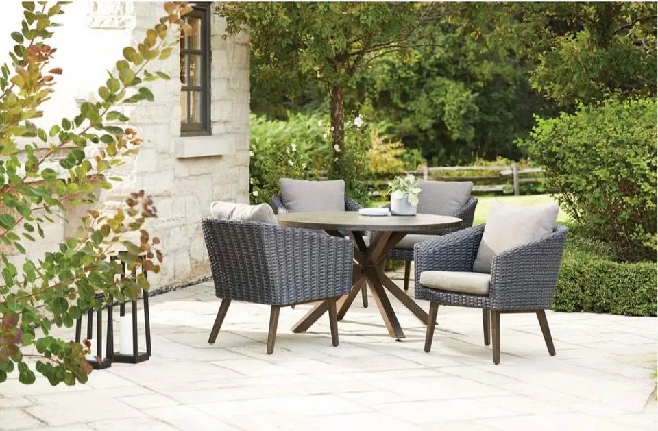 CANVAS Jensen 5-pc Wicker Outdoor/Patio Dining Set image indicator(2)